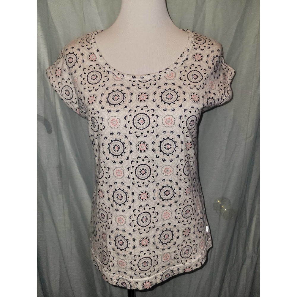 Top shirt small, pink, blue and grey. Talbots